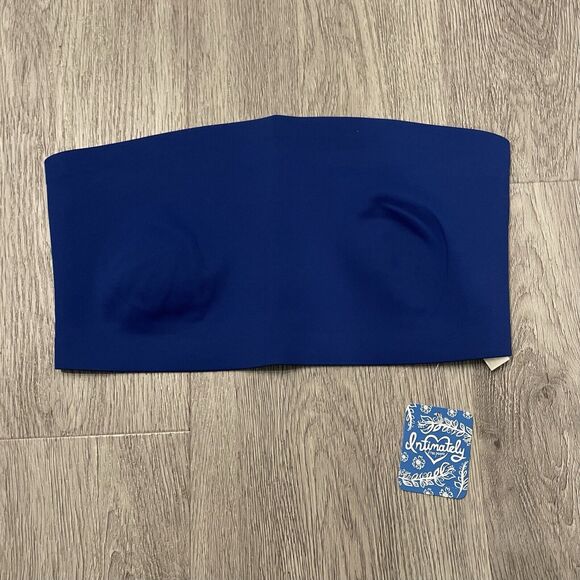 New Free People Women's Nina Neo Bandeau, Blue Flame, Small NEW NWT FP RET $38! - Picture 3 of 5